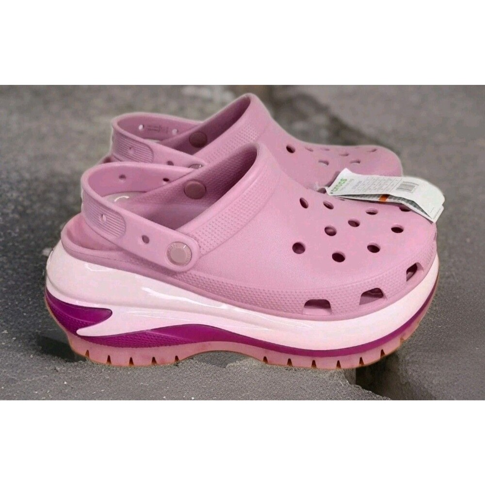 New Crocs Mega Crush Clog Women's Size 8 Shoes Hydrangea Platform Chunky Sandles